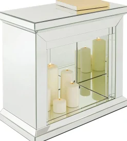 Dekoracja Stojąca - Portal Kominkowy Fireplace 71x71 Cm Lustrzany