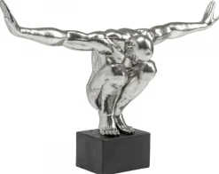 Dekoracja Stojąca Athlete XL 100x64 Cm Srebrna