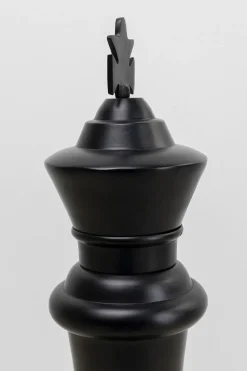Dekoracja Stojąca Chess King Ø29x68 Cm Aluminium Czarna