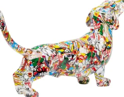 Dekoracja Stojąca Comic Dog Bodo 80x49 Cm Kolorowa