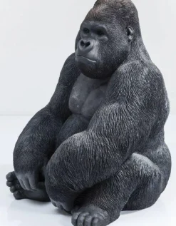 Dekoracja Stojąca Gorilla 60x76 Cm Ciemnoszara