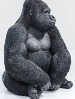Dekoracja Stojąca Gorilla 60x76 Cm Ciemnoszara