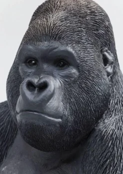 Dekoracja Stojąca Gorilla 60x76 Cm Ciemnoszara