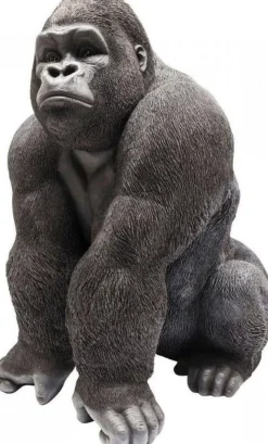 Dekoracja Stojąca Gorilla Front 90x107 Cm Czarna
