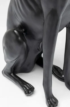Dekoracja Stojąca Greyhound Bruno 44x80 Cm Czarna Matowa