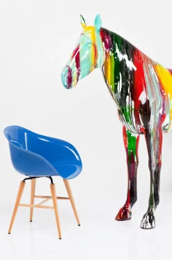 Dekoracja Stojąca Horse 216x164 Cm Kolorowa