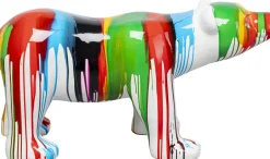Dekoracja Stojąca Kolorowa Miś Polarny 99x46 Cm