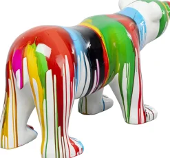 Dekoracja Stojąca Kolorowa Miś Polarny 99x46 Cm