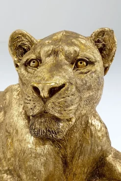 Dekoracja Stojąca Lion 113x40 Cm Złota