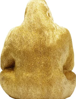 Dekoracja Stojąca Monkey Gorilla Side XL 60x76 Cm Złota
