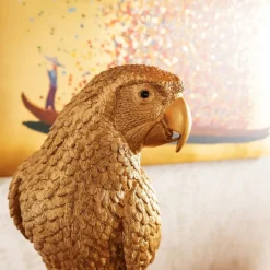 Dekoracja Stojąca Parrot 23x120 Cm Złota