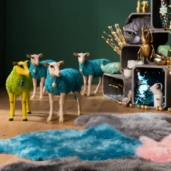Dekoracja Stojąca Sheep 49x60 Cm Zielona