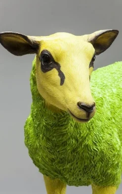 Dekoracja Stojąca Sheep 49x60 Cm Zielona
