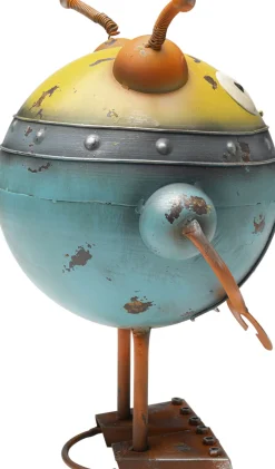 Dekoracja Stojąca Stalowa Postarzana Robot Rudiger 32 Cm