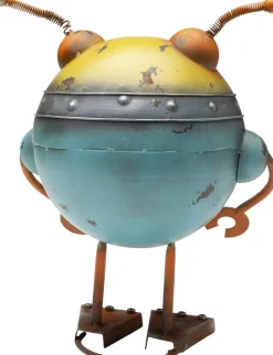Dekoracja Stojąca Stalowa Postarzana Robot Rudiger 32 Cm
