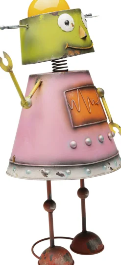 Dekoracja Stojąca Stalowa Postarzana Robot Gabby 62 Cm