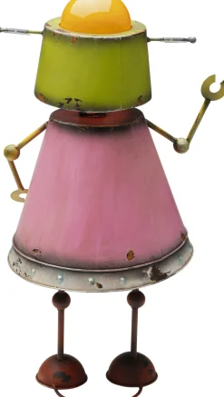 Dekoracja Stojąca Stalowa Postarzana Robot Gabby 62 Cm
