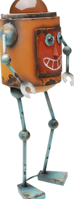 Dekoracja Stojąca Stalowa Postarzana Robot Sunny 52 Cm