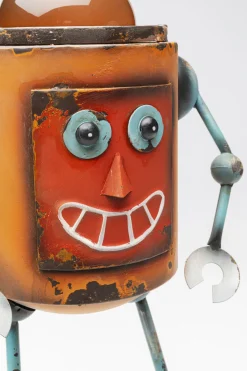 Dekoracja Stojąca Stalowa Postarzana Robot Sunny 52 Cm