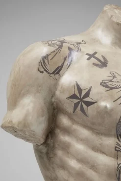 Dekoracja Stojąca Torso Tattoo 63x125 Cm