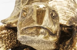 Dekoracja Stojąca Turtle XL 95x43 Cm Złota