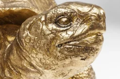 Dekoracja Stojąca Turtle 60x32 Cm Złota