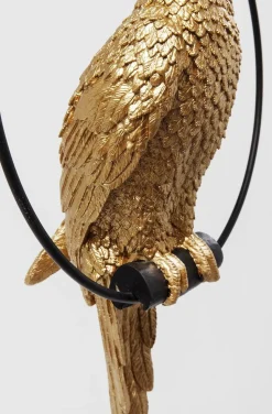 Dekoracja Wisząca Swinging Parrot 27x57 Cm Złota