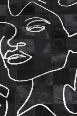 Dywan Art Faces 170x240 Cm - Skóra Naturalna