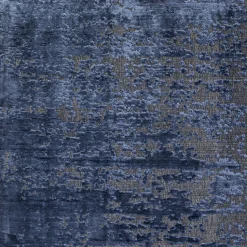 Dywan Prostokątny Niebieski Wiskoza I Bawełna 170x240 Cm