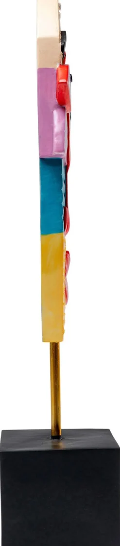 Figurka Dekoracyjna Abstract Face 21x52 Cm Kolorowa