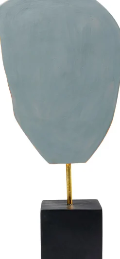 Figurka Dekoracyjna Abstract Face 23x50 Cm Pomarańczowa