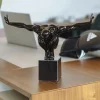 Figurka Dekoracyjna Athlet 43x29 Cm Czarna