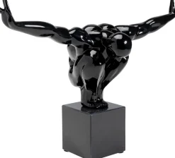 Figurka Dekoracyjna Athlet 43x29 Cm Czarna