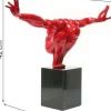 Figurka Dekoracyjna Athlet 75x42 Cm Czerwona