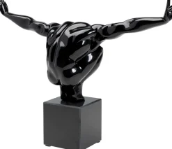 Figurka Dekoracyjna Athlet 75x42 Cm Czarna