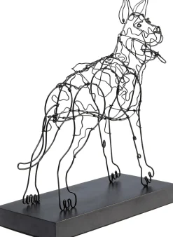 Figurka Dekoracyjna Attack Dog 31x36 Cm Czarna