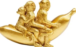 Figurka Dekoracyjna Banana Ride 20x12 Cm Złota
