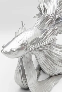 Figurka Dekoracyjna Betta 34x37 Cm Srebrna