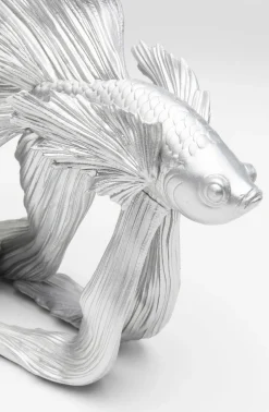 Figurka Dekoracyjna Betta 34x37 Cm Srebrna
