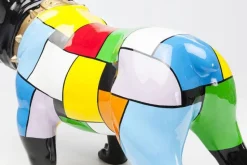 Figurka Dekoracyjna Bulldog 60x43 Cm Kolorowa