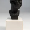 Figurka Dekoracyjna Busto Wise Man 14x22 Cm Czarno-biała