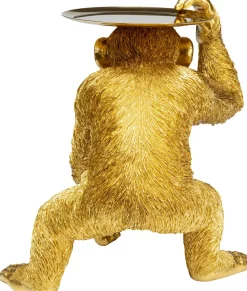 Figurka Dekoracyjna Butler Playing Chimp 45x52 Cm Złota
