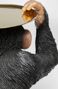 Figurka Dekoracyjna Butler Playing Chimp 45x52 Cm Czarna