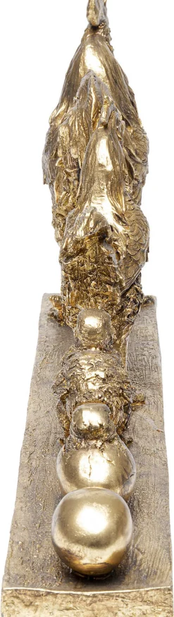 Figurka Dekoracyjna Chicken Evolution 58x28 Cm Złota