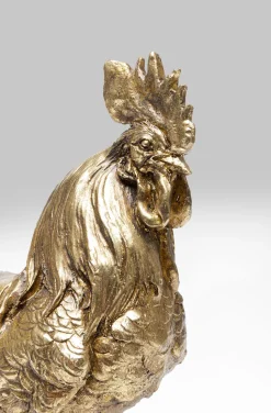 Figurka Dekoracyjna Chicken Evolution 58x28 Cm Złota