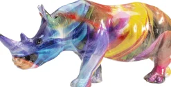Figurka Dekoracyjna Colored Rhino 17x8 Cm