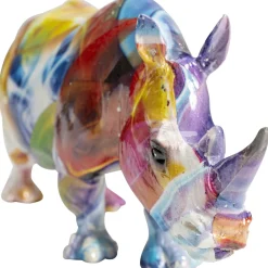 Figurka Dekoracyjna Colored Rhino 17x8 Cm
