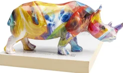 Figurka Dekoracyjna Colored Rhino 17x8 Cm