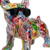 Figurka Dekoracyjna Comic Dog Glasses 25x24 Cm Kolorowa