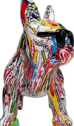 Figurka Dekoracyjna Comic Dog Glasses 25x24 Cm Kolorowa